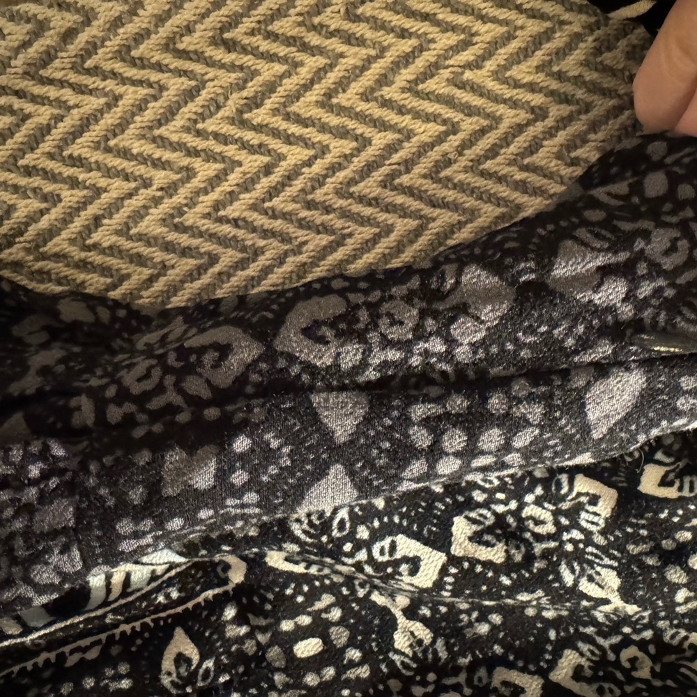 Free People Monochrome Patterned Long Sleeve Dress - Picture 4 of 9